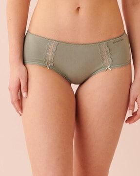 hipster panties with bow trim