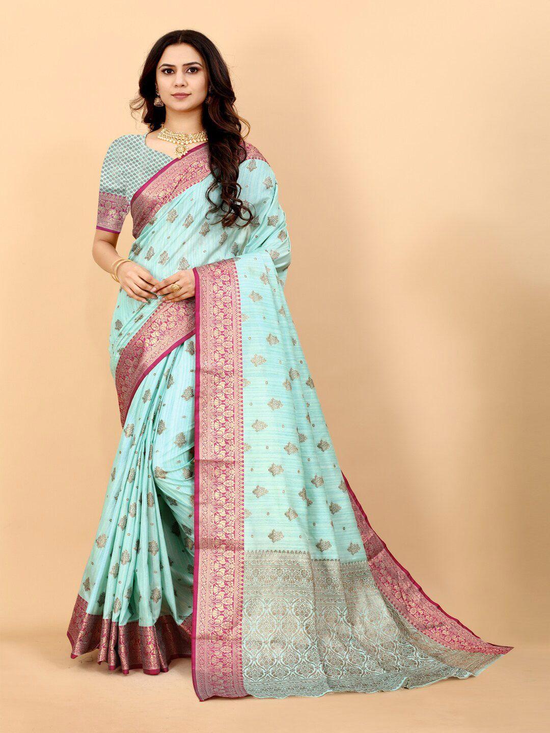 hirapara enterprice woven design zari silk cotton banarasi saree
