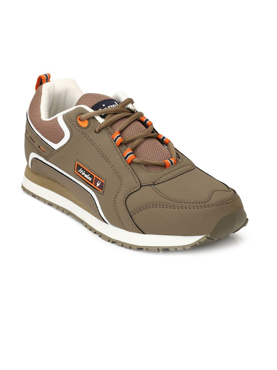 hirolas men brown running shoes