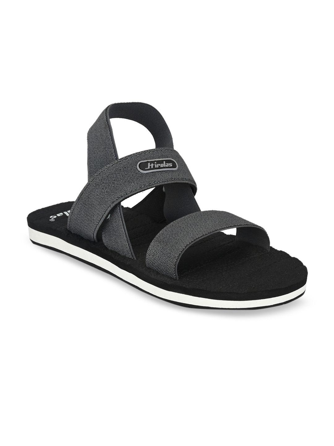 hirolas men grey slip-on flip-flops