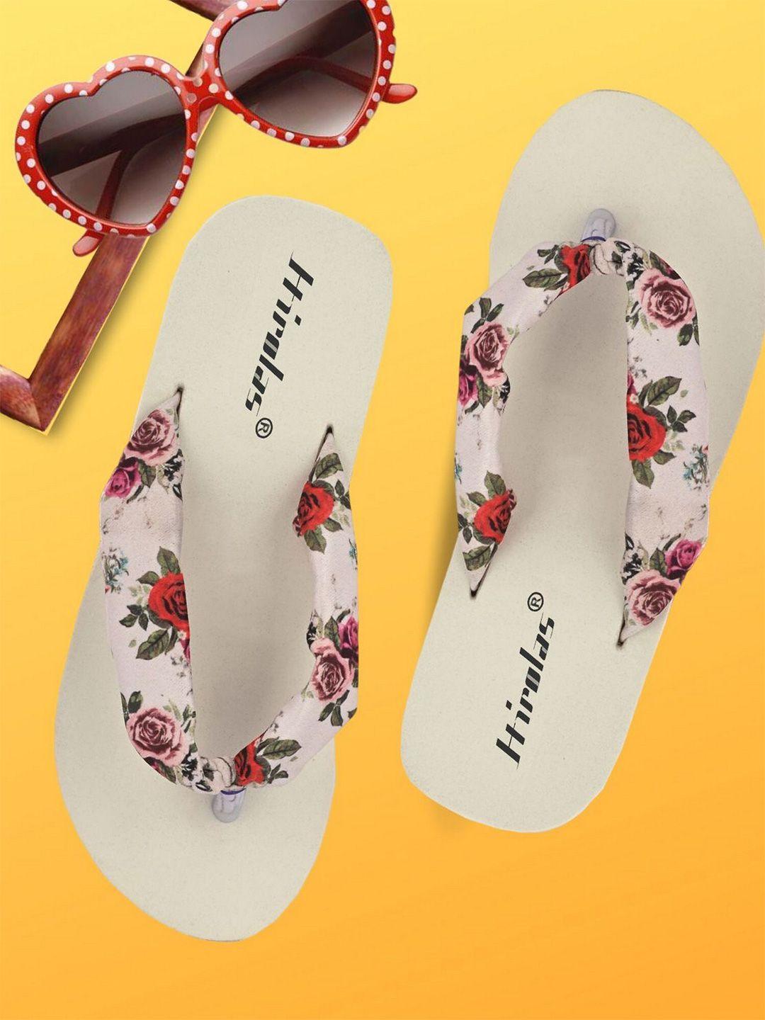 hirolas women printed thong flip-flops