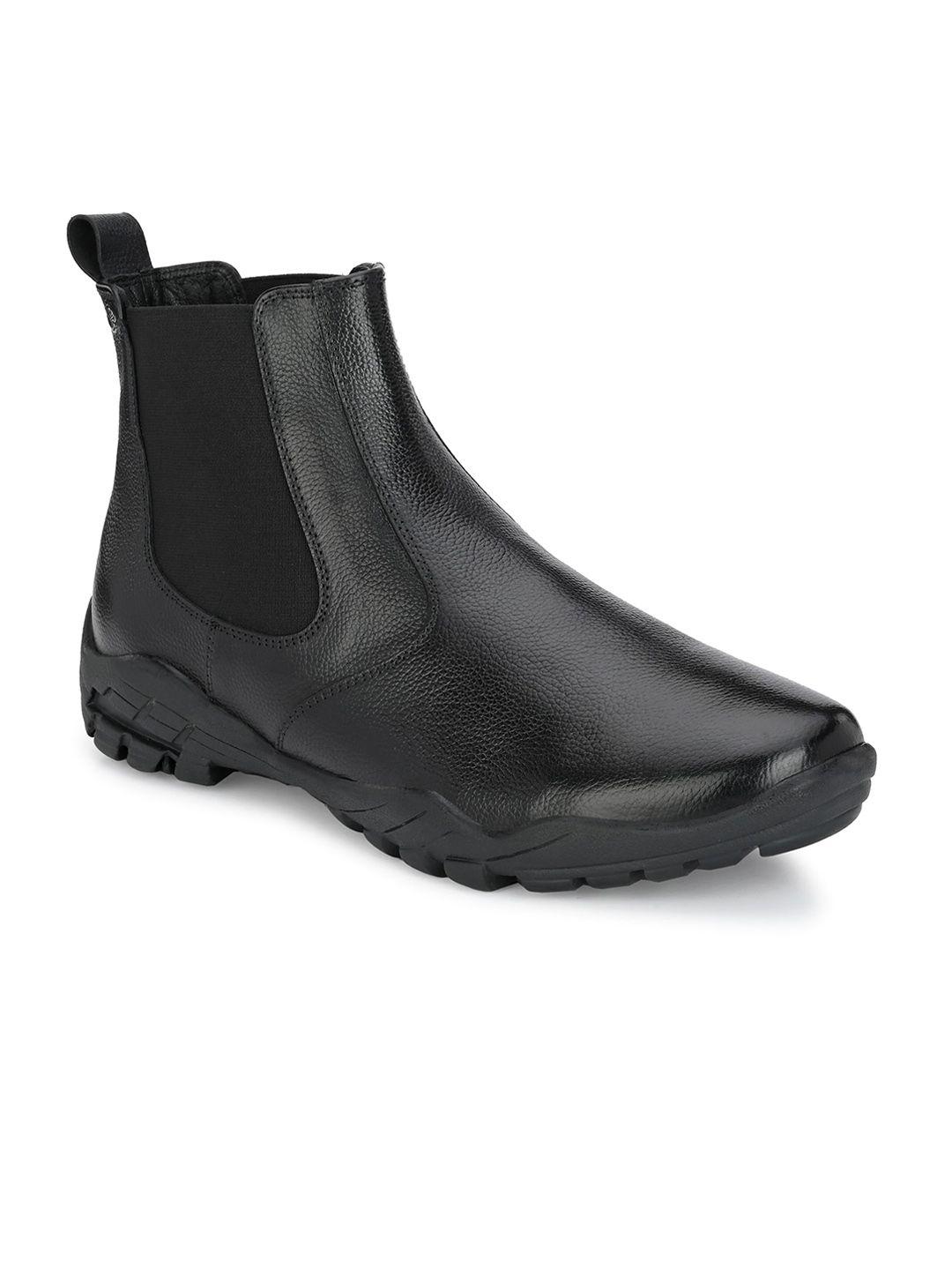 hitz men leather casual boots