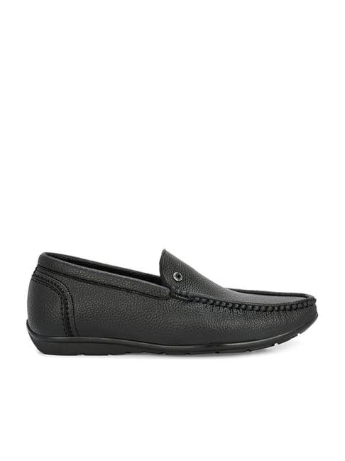 hitz men's black casual loafers