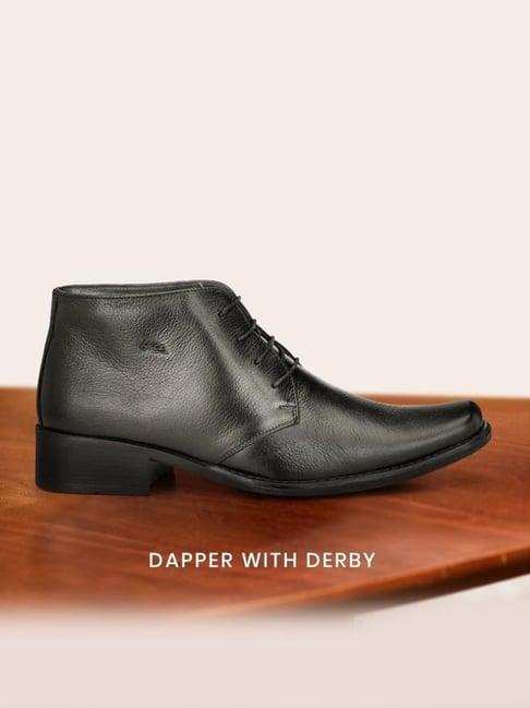 hitz men's black derby boots