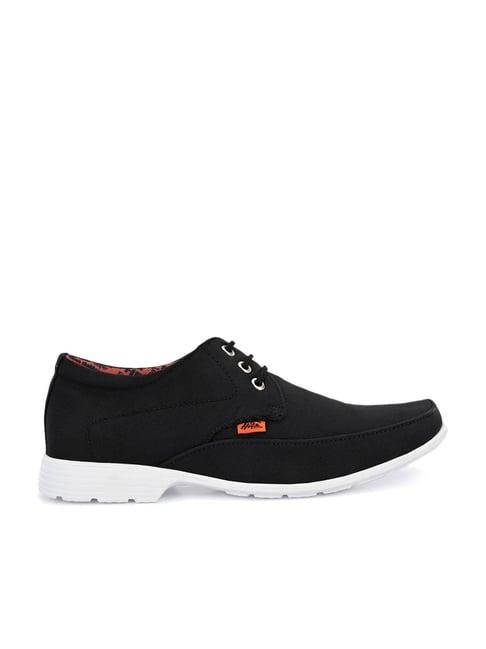 hitz men's black derby shoes