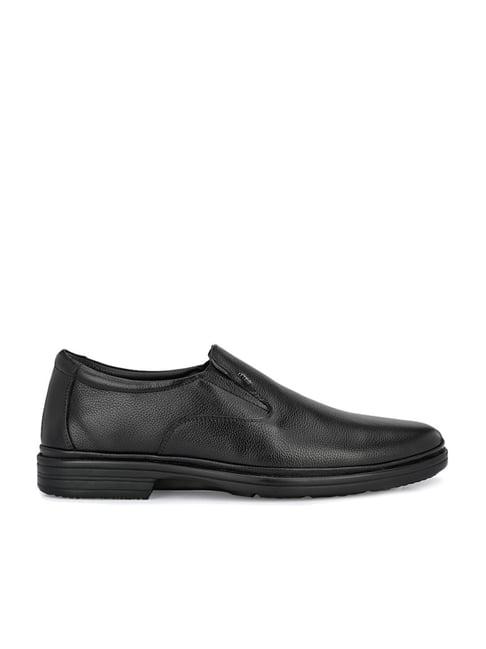 hitz men's black formal loafers