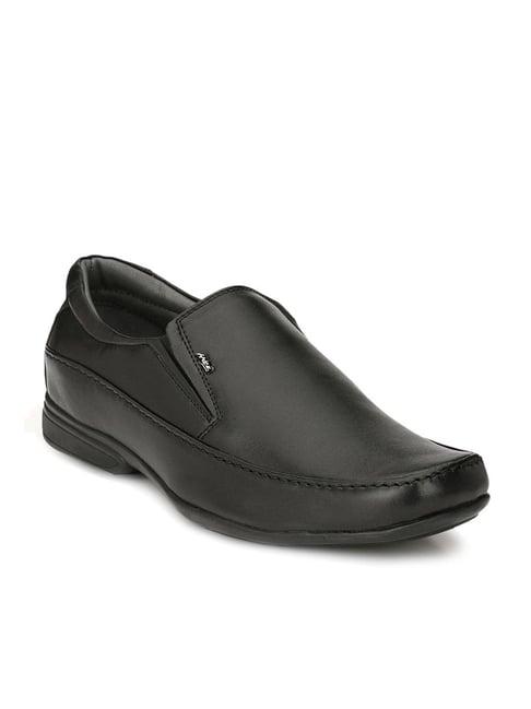 hitz men's black formal slip-ons