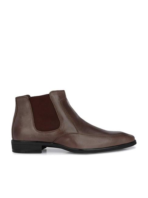 hitz men's brown chelsea boots