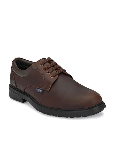 hitz men's brown derby shoes