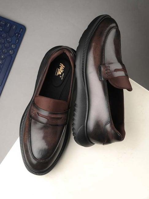 hitz men's brown formal loafers