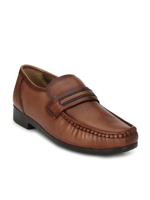 hitz men's brown formal loafers