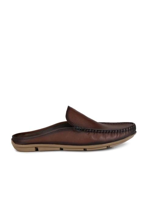 hitz men's brown mule shoes