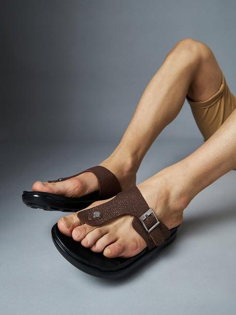 hitz men's brown thong sandals