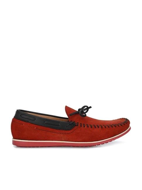 hitz men's red boat shoes