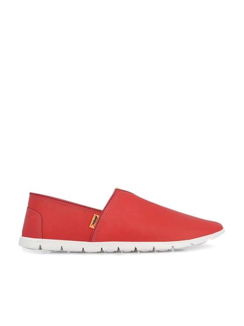 hitz men's red casual loafers