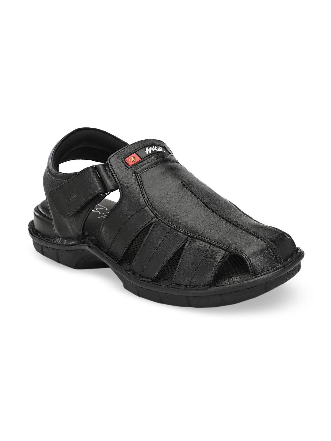 hitz men black sandals