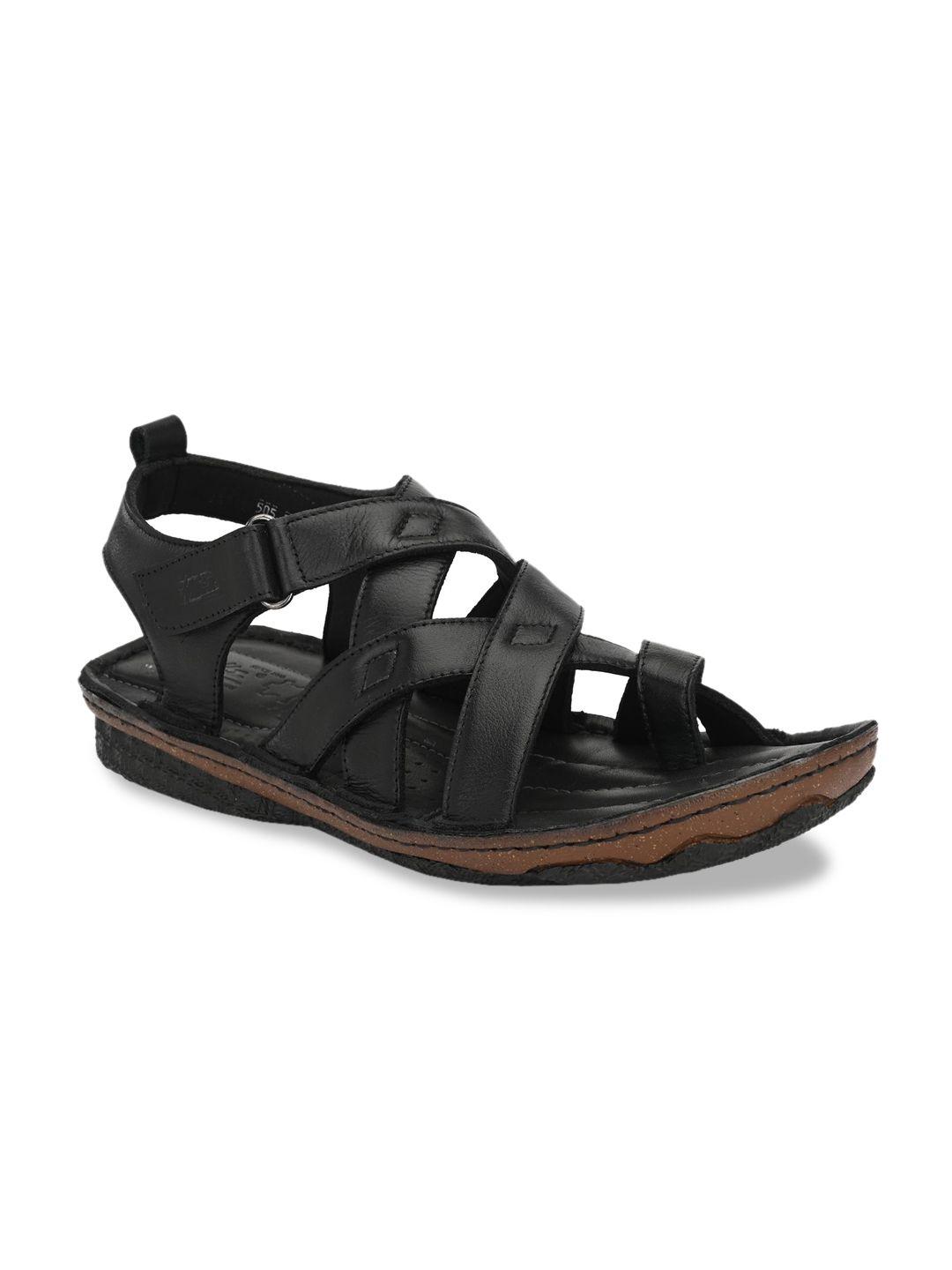 hitz men black sandals