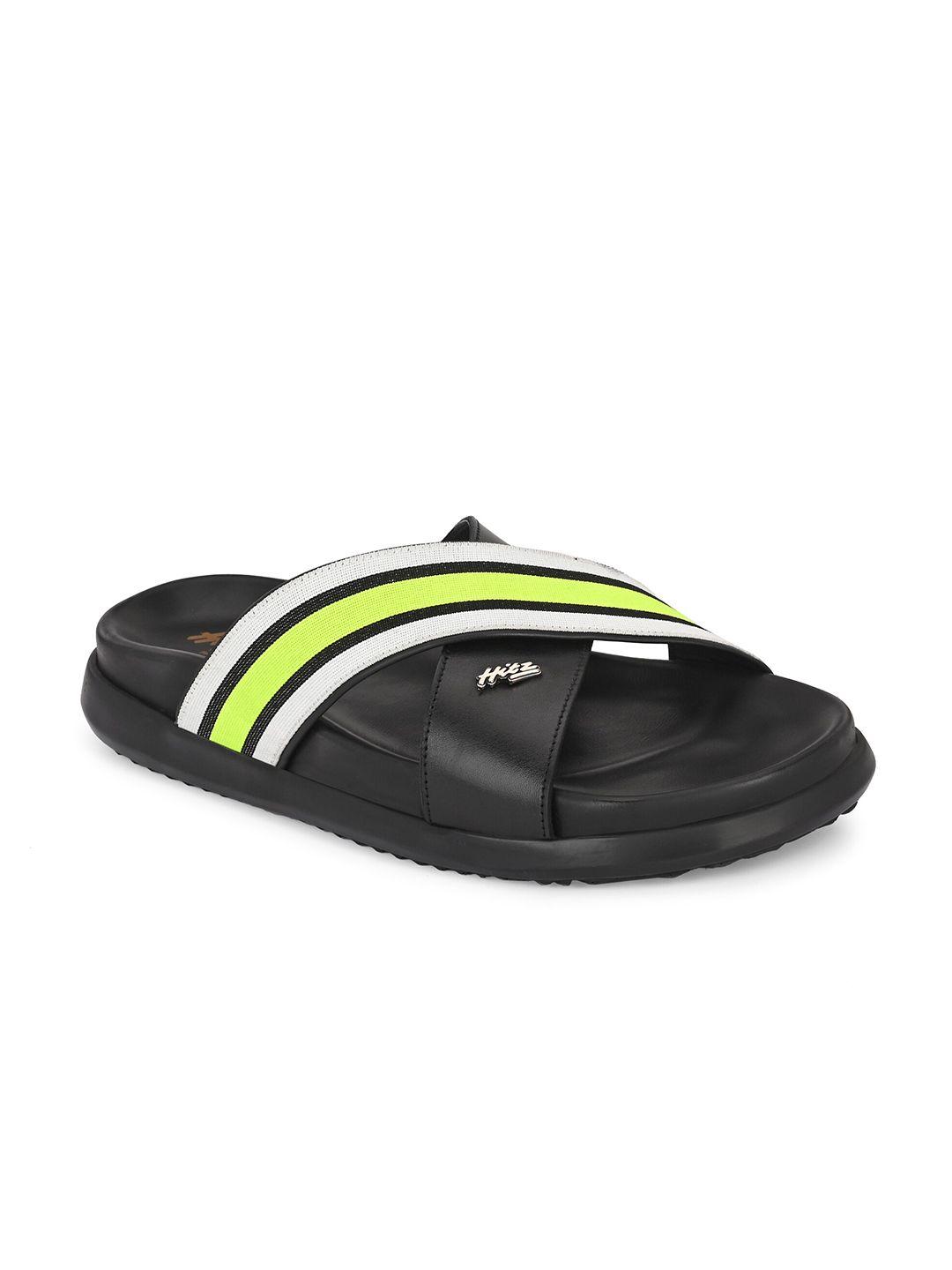 hitz men striped croslite sliders