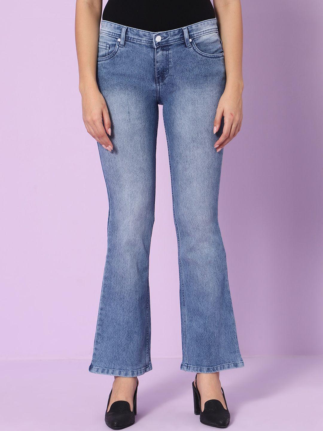 hj-hasasi-women-blue-bootcut-high-rise-low-distress-heavy-fade-stretchable-jeans
