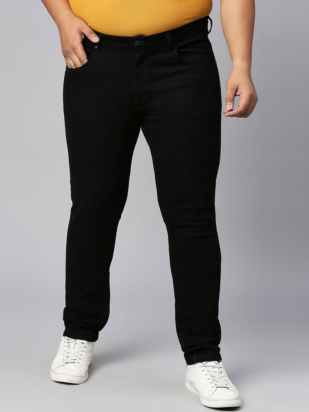 hj hasasi men mid rise clean look stretchable jeans