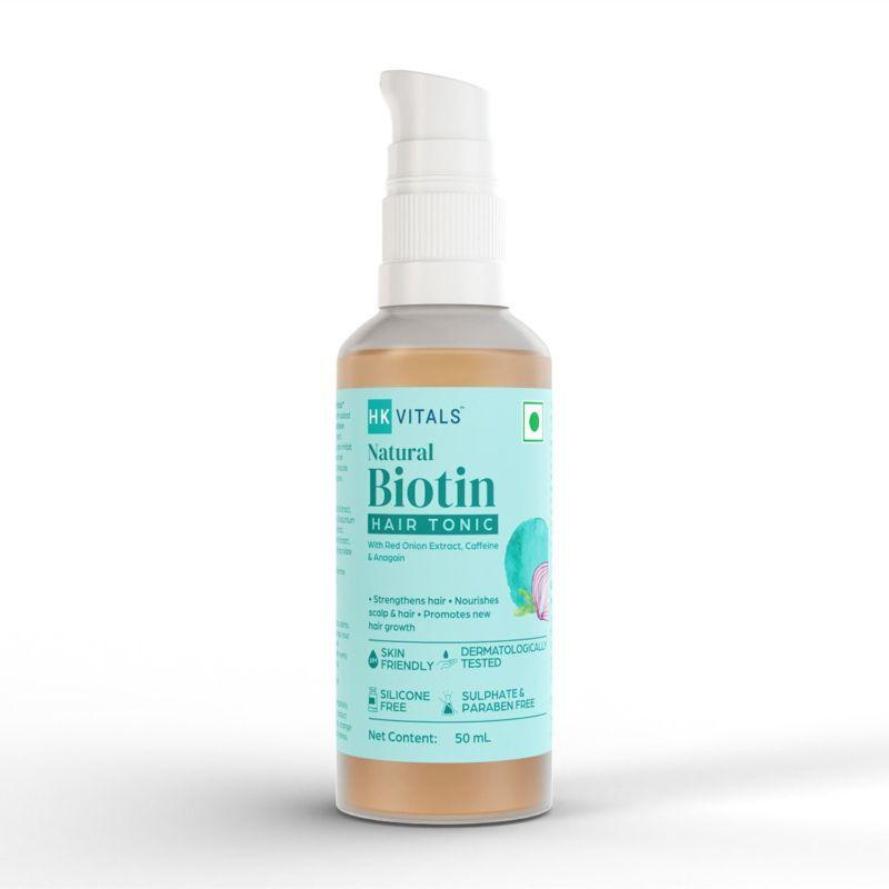 hk vitals by healthkart biotin hair tonic with red onion extract, all hair types