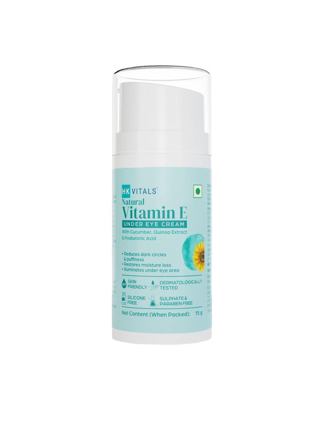 hk vitals by healthkart vitamin e under eye cream for dark circles & puffiness - 15g