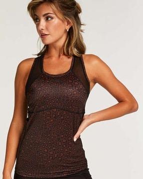 hkmx animal print tank top