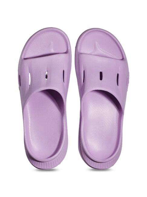 hoka men's u ora recovery purple slides