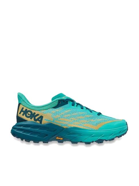 hoka women's speedgoat 5 pine green running shoes