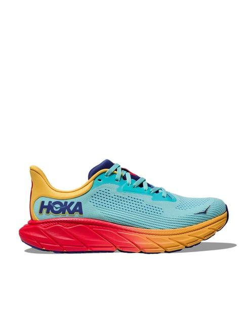 hoka women's w arahi 7 cloudless & poppy running shoes