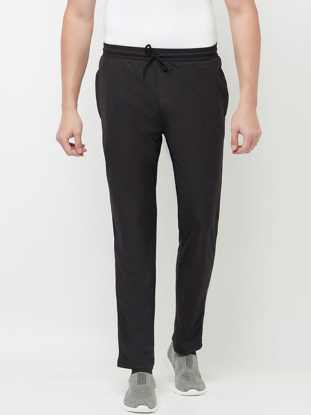 holdit men black solid track pants