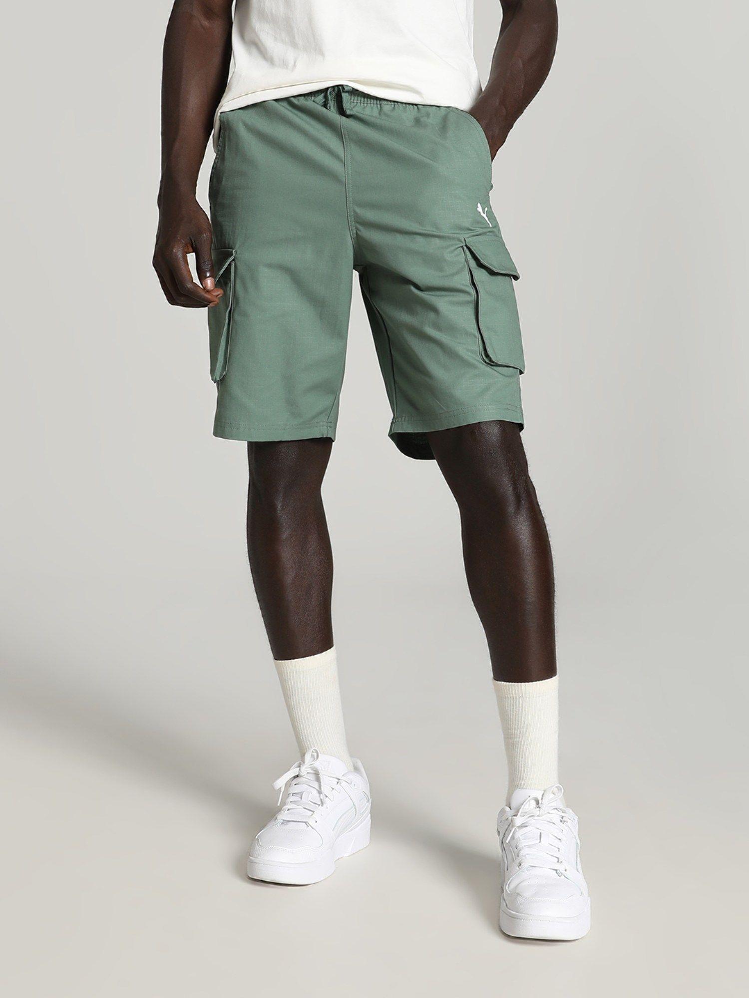 holiday cargo men green shorts
