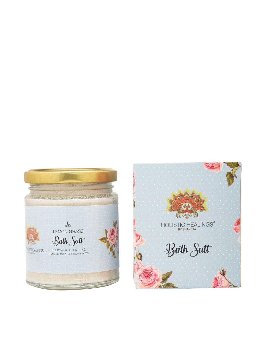 holistic healings by shaveta lemon grass relaxing & detoxifying bath salt 200gm