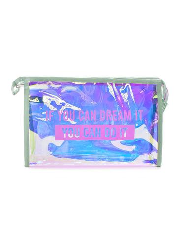 holographic dream daily essential pouch - green