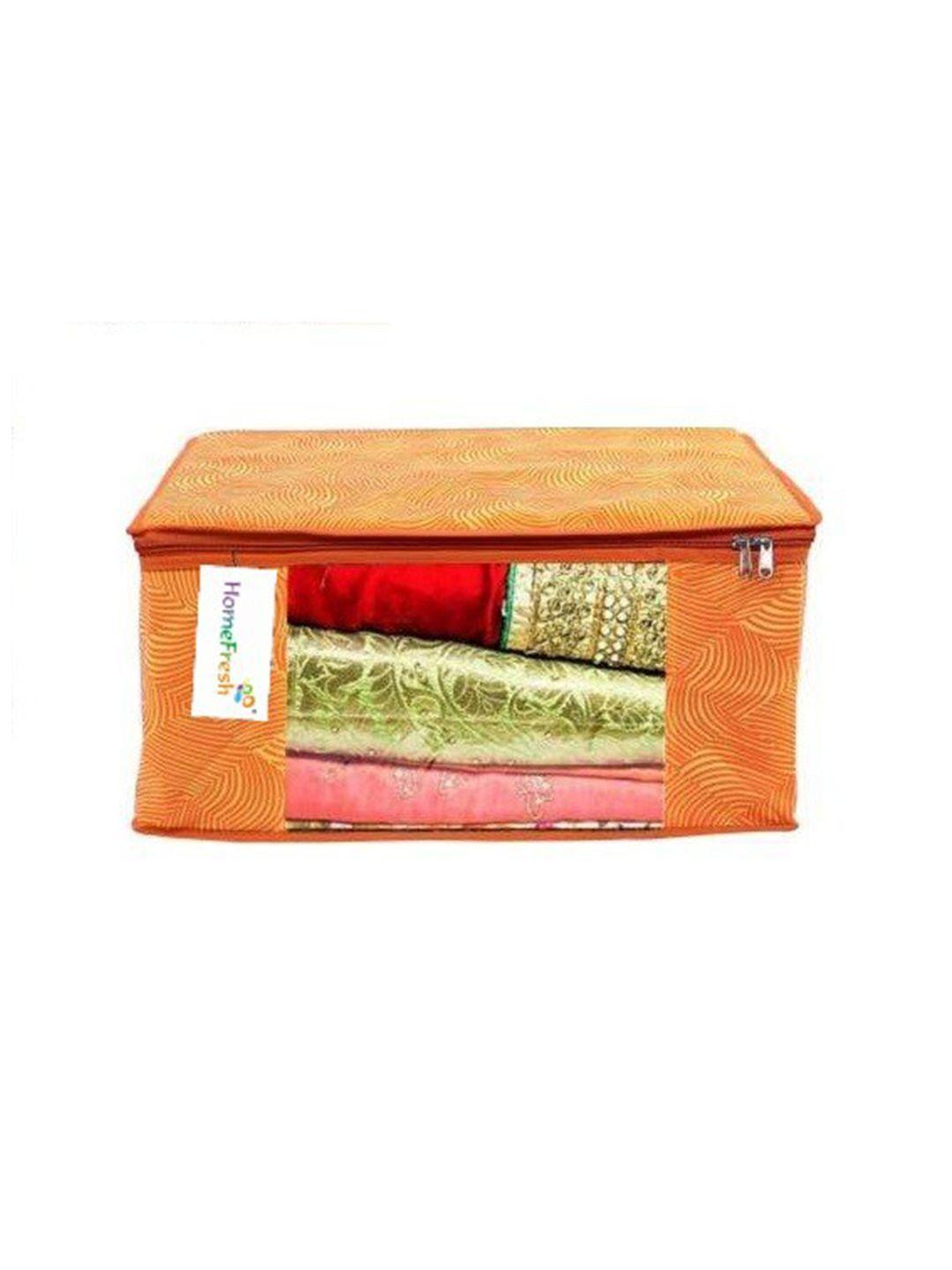 home fresh orange printed organisers