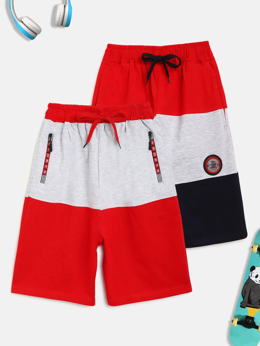 homegrown boys pack of 2 pure cotton shorts
