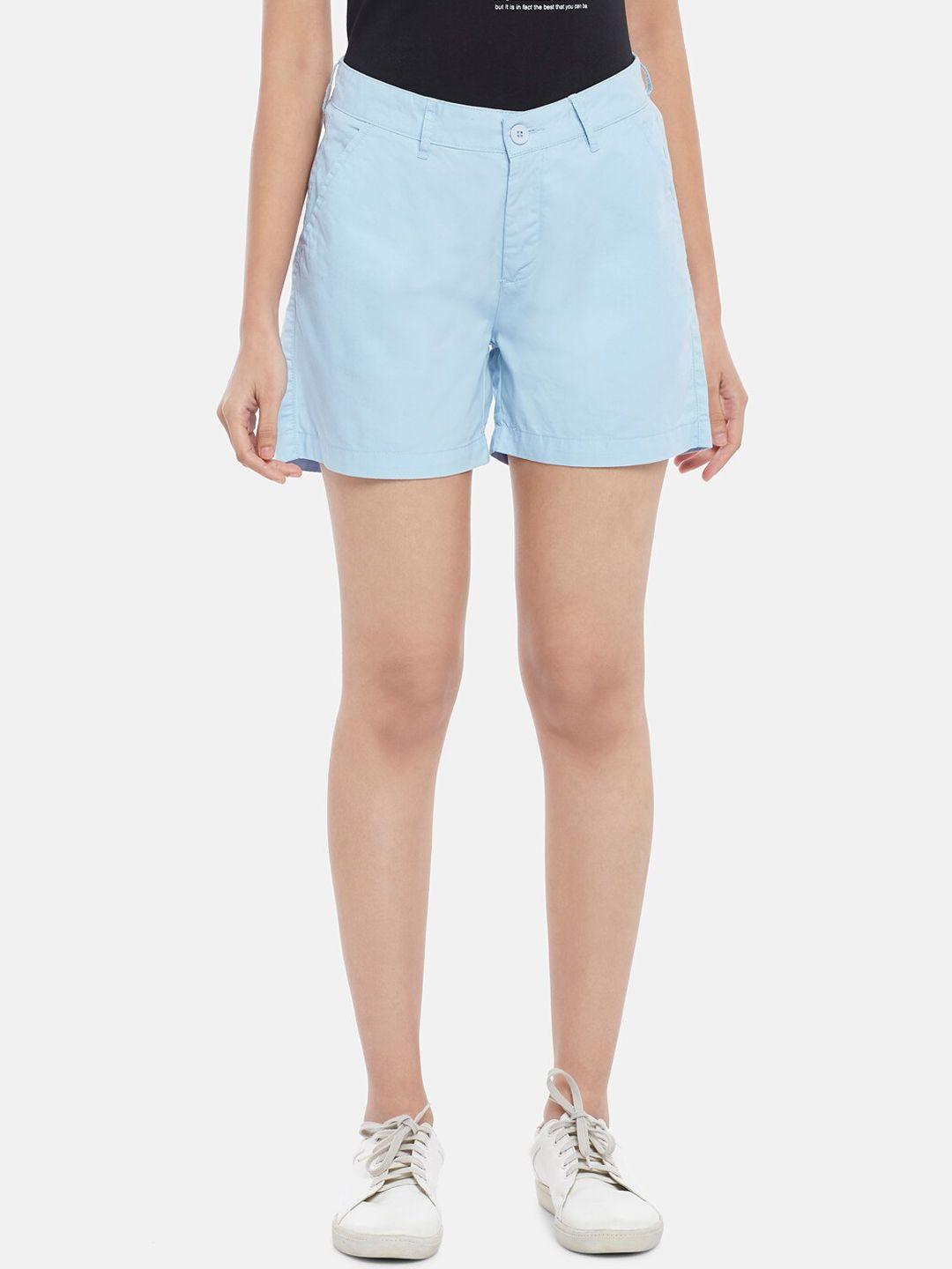 honey-by-pantaloons-women-blue-solid-shorts