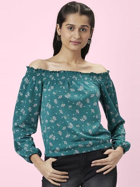 honey by pantaloons blue printed top