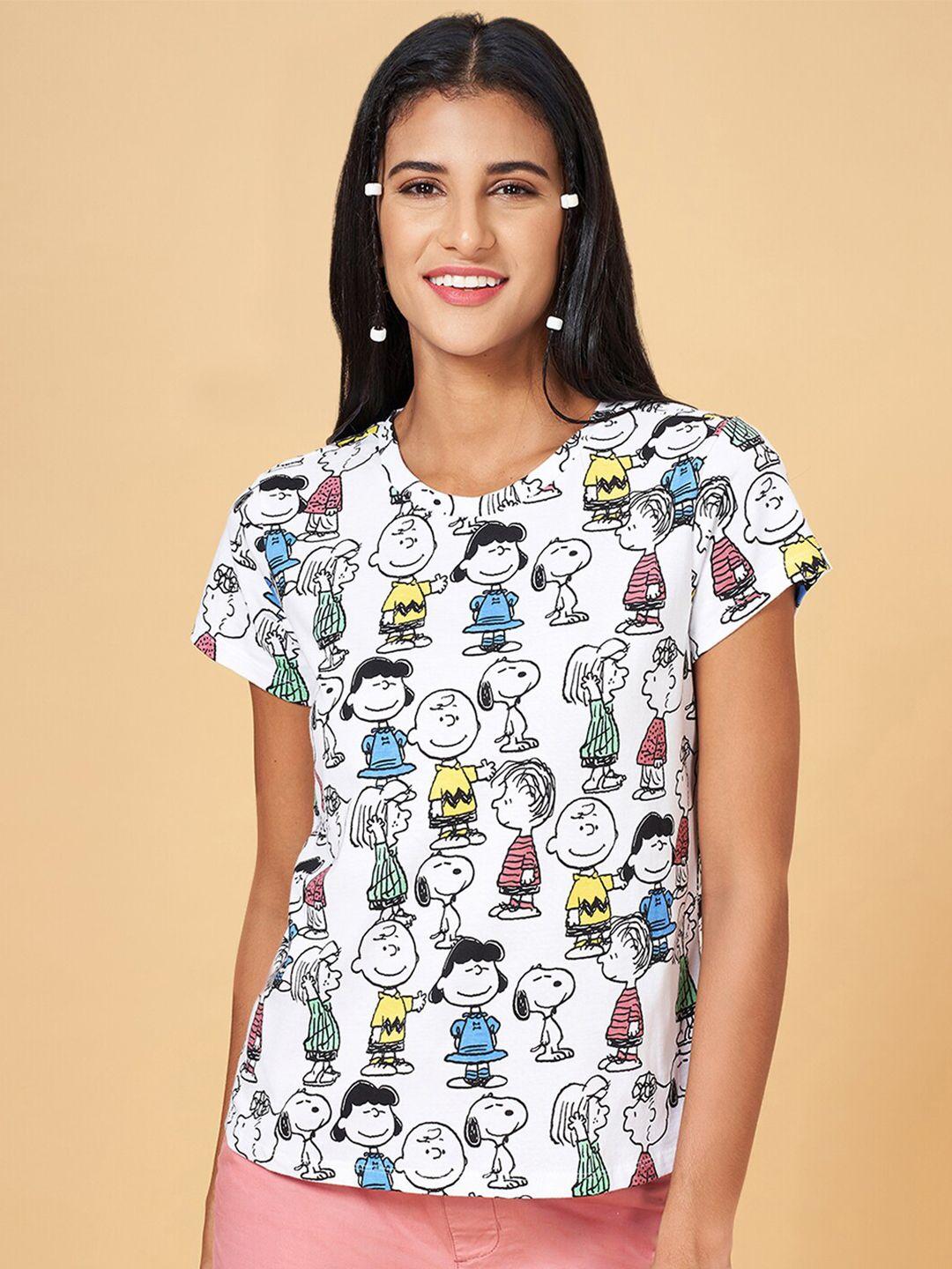 honey by pantaloons conversational printed short sleeves cotton t-shirt