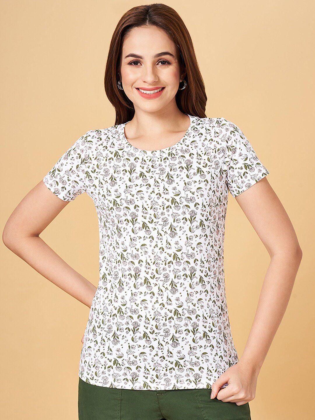 honey by pantaloons floral printed cotton t- shirt