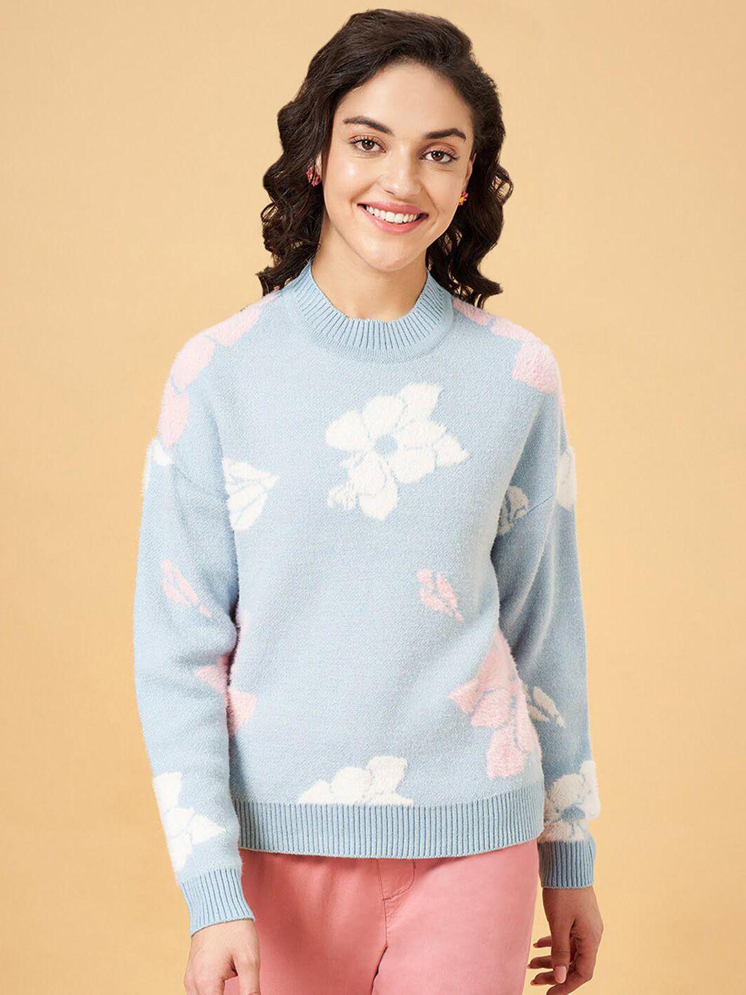 honey by pantaloons floral self design long sleeves pullover