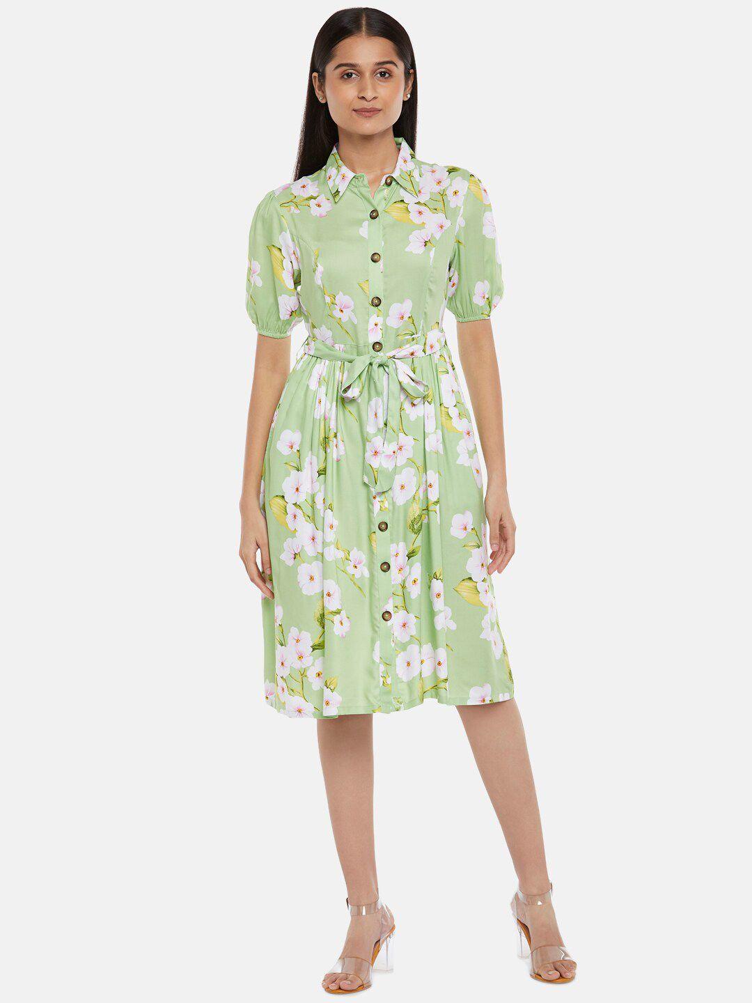 honey by pantaloons floral shirt dress