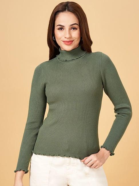 honey by pantaloons green striped top