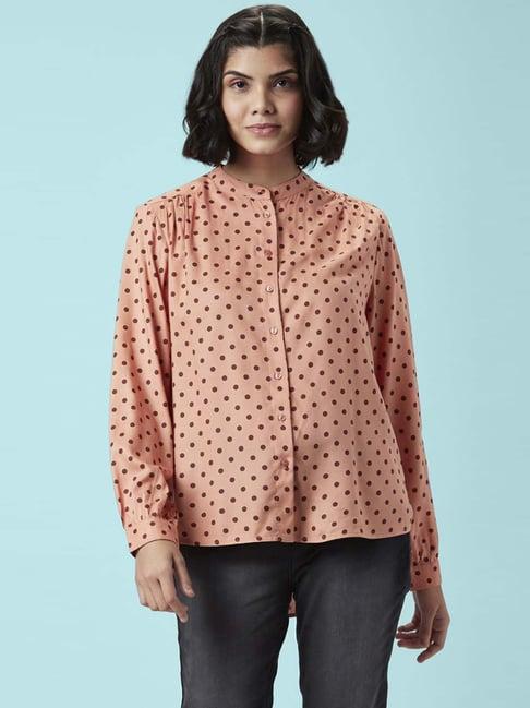 honey by pantaloons peach printed top