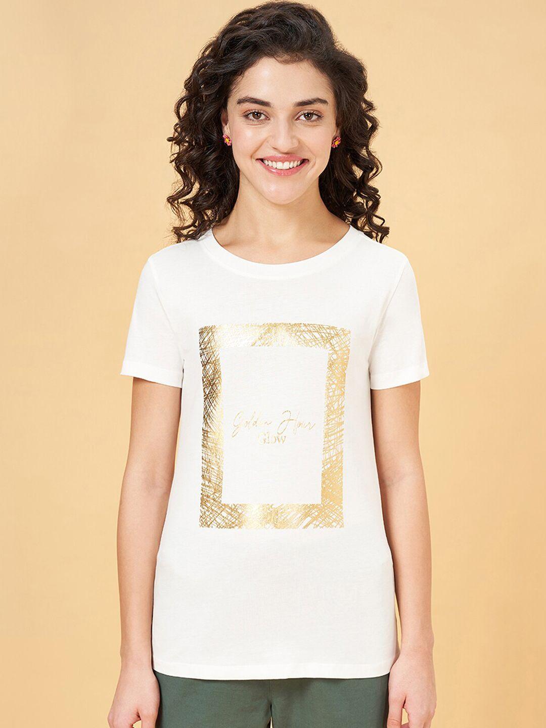 honey by pantaloons typography printed cotton  t-shirt