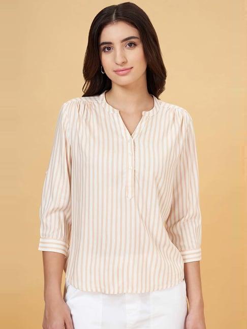 honey by pantaloons white striped top