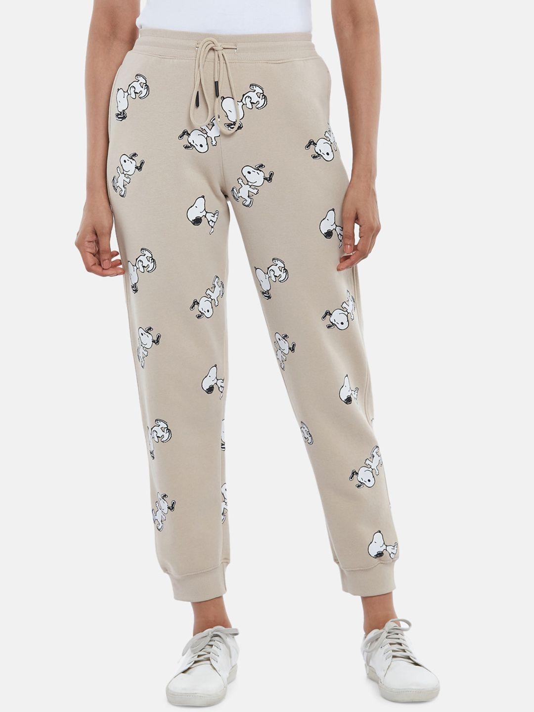 honey by pantaloons women peanuts printed joggers