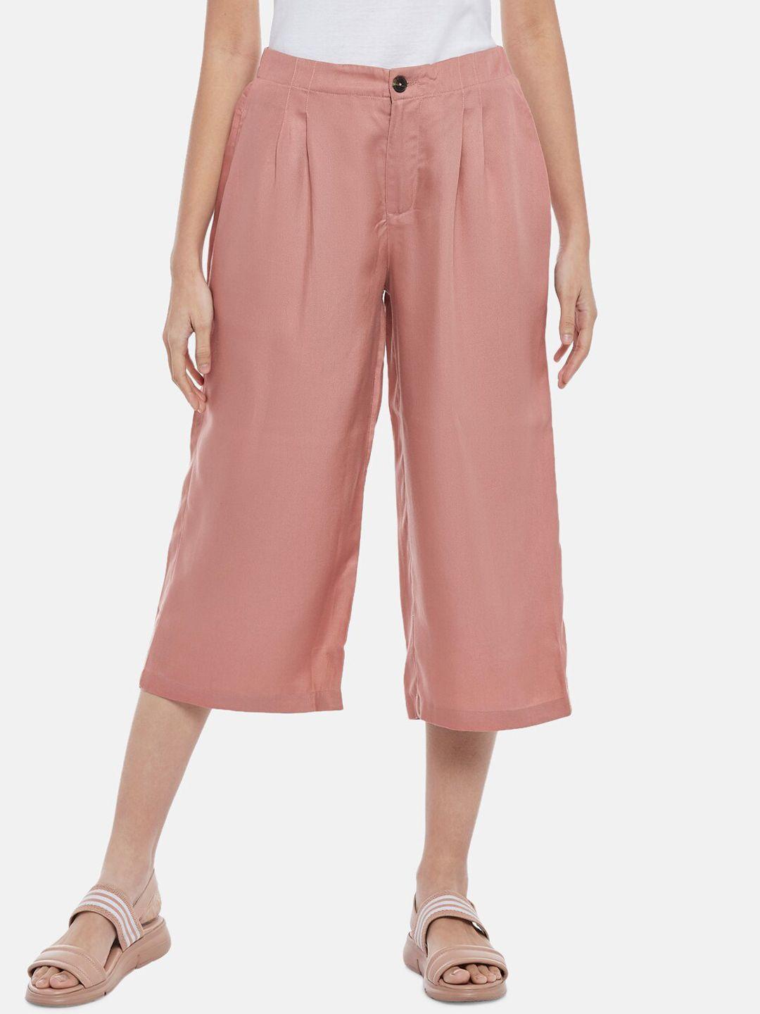 honey by pantaloons women rose pleated culottes trouser