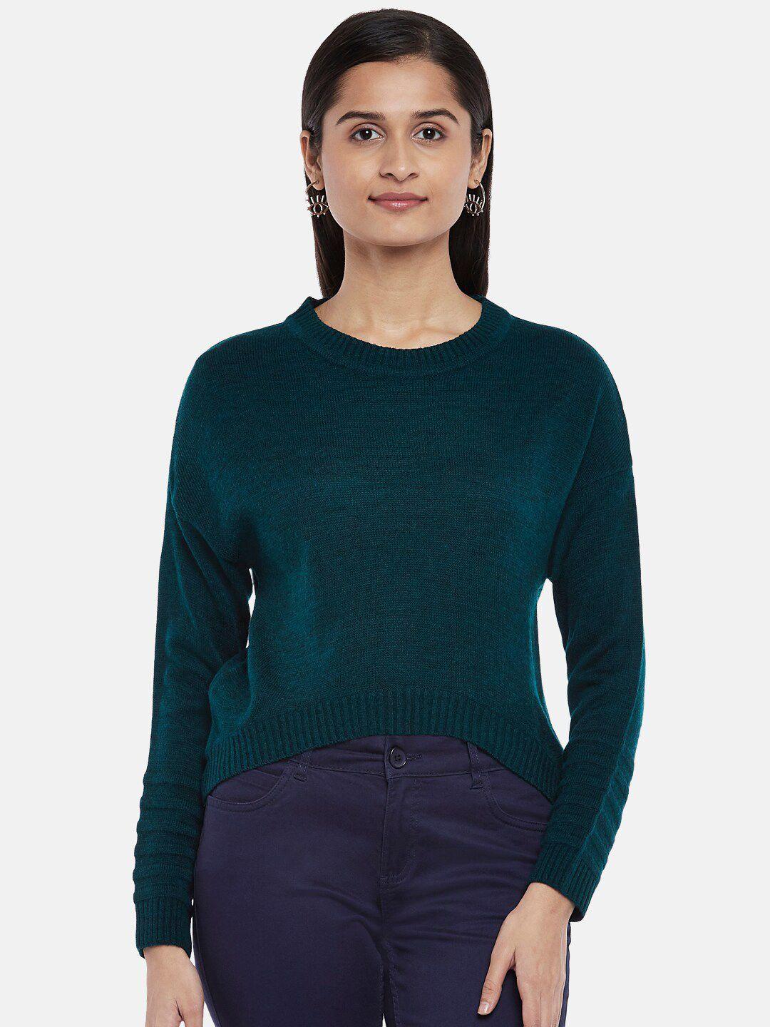 honey by pantaloons women teal pullover