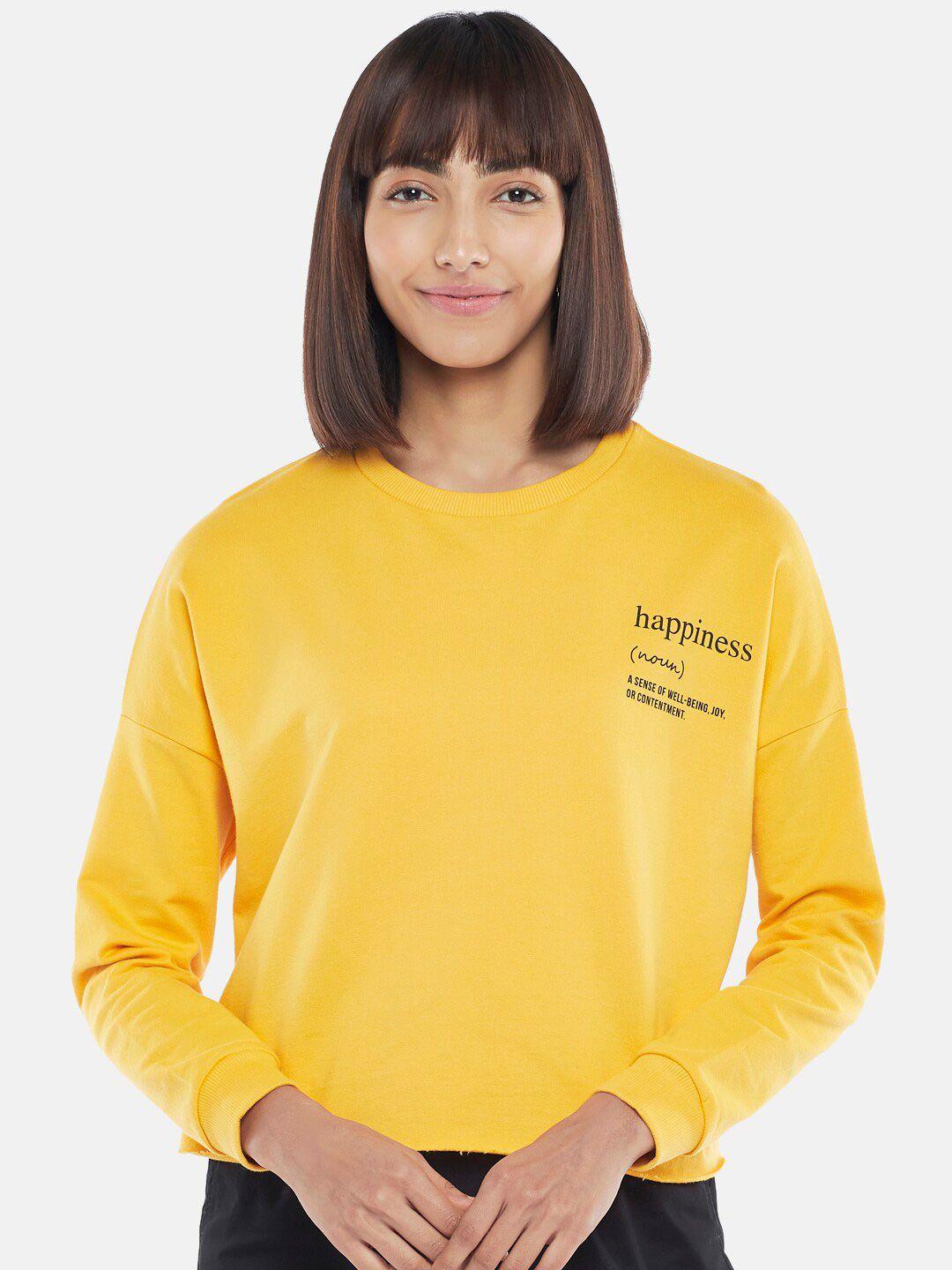 honey by pantaloons women yellow sweatshirt